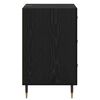 vidaXL Bedside Cabinet Black Oak 40 x 40 x 66 cm Engineered Wood