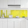 vidaXL Kitchen Backsplash 2 pcs Yellow 90 x 50 cm Tempered Glass
