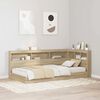 vidaXL Storage Headboard with Shelf Sonoma Oak 80 cm Engineered Wood