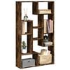 vidaXL Bookcase Smoked Oak 72x20x120.5 cm Engineered Wood