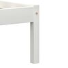 vidaXL Bed Frame without Mattress White Solid Pine Wood 140x200 cm