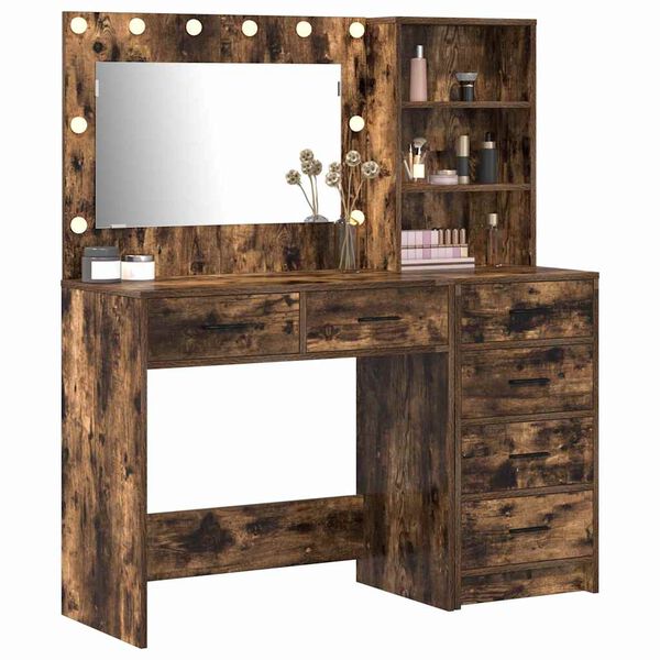 vidaXL Dressing Table Brown 78.5 x 41 x 135 cm Engineered wood