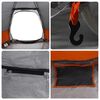 vidaXL Instant Tent Folding Grey and Orange 280 x 280 x 160 cm Steel
