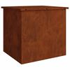 vidaXL Outdoor Storage Box Rusty 55 x 50.5 x 50 cm Steel