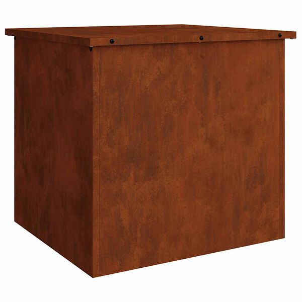 vidaXL Outdoor Storage Box Rusty 55 x 50.5 x 50 cm Steel