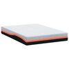 vidaXL Mattress White and Grey 160 x 200 cm Memory Foam