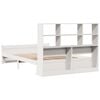 vidaXL Bookcase Bed without Mattress White 160x200cm Solid Wood Pine