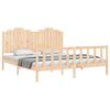 vidaXL Bed Frame without Mattress Solid Wood Pine