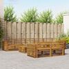 vidaXL Outdoor Sofa Set 9 pcs Natural