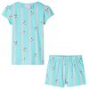 vidaXL Kids'Pyjamas with Short Sleeves Ecru 128