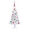 vidaXL Artificial Christmas Tree with Stand White 120 cm PVC and Steel