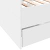 vidaXL Daybed with Drawers without Mattress White 75x190 cm Small Single