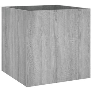 vidaXL Planter Box Grey Sonoma 40x40x40 cm Engineered Wood
