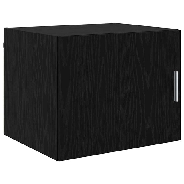 vidaXL Wall Cabinet Black oak 50 x 42.5 x 40 cm Engineered wood