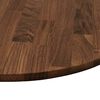 vidaXL Table Top Dark Brown &Oslash; 60 x 4 cm Solid Oak Wood
