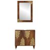 vidaXL Bathroom Cabinet Set 2 pcs Honey Brown Solid Mango Wood