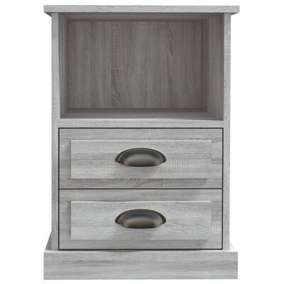vidaXL Bedside Cabinet Grey Sonoma 43x36x60 cm