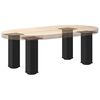 vidaXL Coffee Table Legs 4 pcs Black 30-32 cm Steel