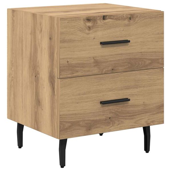 vidaXL Bedside Cabinet Artisan Oak 40 x 35 x 47.5 cm Engineered Wood
