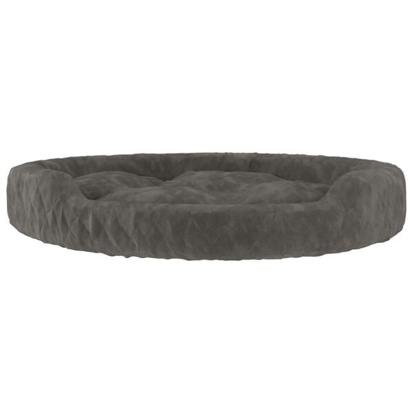 vidaXL Dog Bed Dark Grey 70x55x23 cm Plush