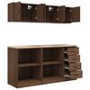vidaXL Garage Cabinets 6 pcs Brown Oak Engineered Wood