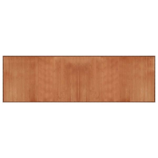 vidaXL Rug Rectangular Brown60x200 cm Bamboo