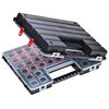 vidaXL Assortment Boxes 2 pcs with Adjustable Dividers 385x283x50 mm Plastic