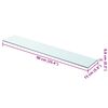 vidaXL Shelves 2 pcs Panel Glass Clear 90x15 cm