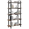 vidaXL Bookshelf Smoked Oak 100 x 33.5 x 178 cm Engineered Wood