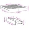 vidaXL Bed Frame with Drawers without Mattress Sonoma Oak 180x200 cm Super King