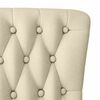 vidaXL Slipper Chair Cream 56.5 x 70 x 110 cm Fabric
