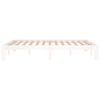 vidaXL Bed Frame without Mattress White 135x190cm Double