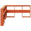 vidaXL Bookcase Headboard L-Shaped Wax Brown 150 cm Solid Wood Pine