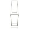 vidaXL Firewood Rack White 100x25x100 cm Cold-rolled steel