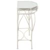 vidaXL Side Table French Style Metal 82x39x76 cm White