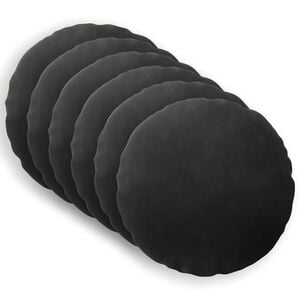 vidaXL Cushion with Pillow HEERLEN 6 pcs Black Velvet