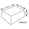 Eurotrail Garden Table Protective Cover 305x110x75 cm Grey