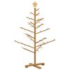 vidaXL Wooden Christmas Tree with Stand Brown 125 cm Solid pine wood