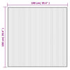 vidaXL Rug Square Brown100x100 cm Bamboo