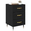 vidaXL Bedside Cabinet Black Oak 40 x 40 x 66 cm Engineered Wood