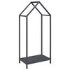 vidaXL Firewood Rack Anthracite 40x25x90 cm Cold-rolled steel