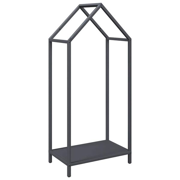 vidaXL Firewood Rack Anthracite 40x25x90 cm Cold-rolled steel