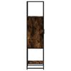 vidaXL Highboard Smoked Oak 35.5x35x139 cm Engineered Wood and Metal