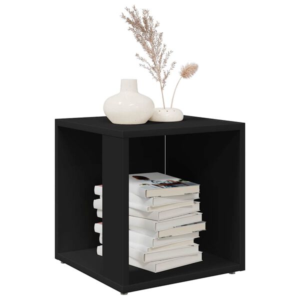 vidaXL Side Table Black 33x33x34.5 cm Engineered Wood