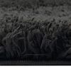 vidaXL High Pile Shaggy Rug Black 140x200 cm 50 mm