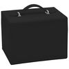 vidaXL Jewellery Box 4-Layer with Mirror Lockable Black 22.5x17.5x16.5 cm