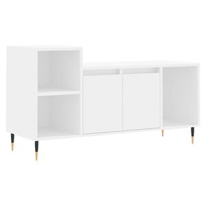 vidaXL TV Cabinet White 100x35x55 cm Engineered Wood