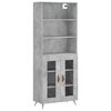 vidaXL Highboard Concrete Grey 69,5x34x180 cm Engineered Wood
