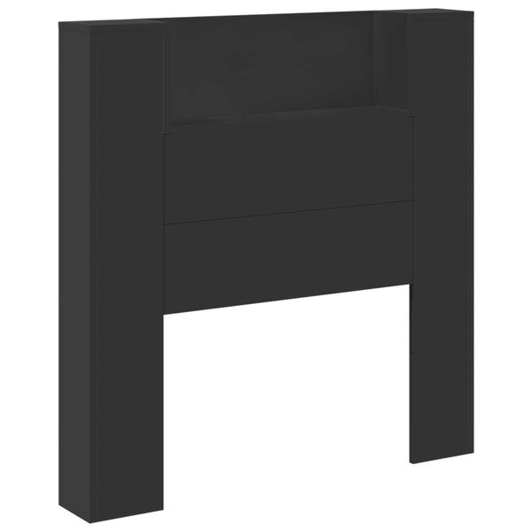 vidaXL Headboard Black 100 x 16.5 x 103.5 cm Engineered Wood