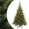 vidaXL Artificial Hinged Christmas Tree 180 cm 300 LEDs Warm White
